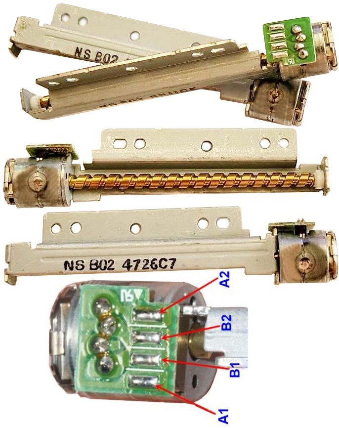Micro Motor Paso a Paso con desplazamiento 50mm